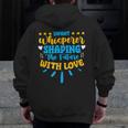 Infant Whisperer Daycare School Childcare Infant Teacher Men Zip Up Hoodie Back Print, funny design