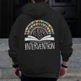 Intervention Teacher Reading Intervention Men Zip Up Hoodie Back Print, funny design Intervention Teacher Reading Intervention Men Zip Up Hoodie Back Print, funny design
