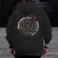 Irrational But Well Rounded Pi Day Math Teacher Student Geek Men Zip Up Hoodie Back Print, funny design