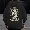 It's A Bootiful Day To Make Music Halloween Music Teacher Men Zip Up Hoodie Back Print, funny design It's A Bootiful Day To Make Music Halloween Music Teacher Men Zip Up Hoodie Back Print, funny design