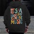 It's A Good Day To Make Music Musician Band Music Teacher Men Zip Up Hoodie Back Print, funny design It's A Good Day To Make Music Musician Band Music Teacher Men Zip Up Hoodie Back Print, funny design