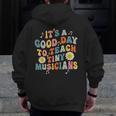 Its A Good Day To Teach Tiny Musicians Music Teacher Flower Men Zip Up Hoodie Back Print, funny design Its A Good Day To Teach Tiny Musicians Music Teacher Flower Men Zip Up Hoodie Back Print, funny design