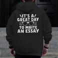 Its a Good Day To Write An Essay English Teacher Men Zip Up Hoodie Back Print, English Teacher Gifts, funny design Its a Good Day To Write An Essay English Teacher Men Zip Up Hoodie Back Print, English Teacher Gifts, funny design