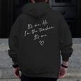 It's Me Hi I'm The Teacher It's Me Teacher Men Women Men Zip Up Hoodie Back Print, funny design