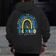 Be Kind Rainbow Down Syndrome Awareness Teacher Blue Yellow Men Zip Up Hoodie Back Print, funny design Be Kind Rainbow Down Syndrome Awareness Teacher Blue Yellow Men Zip Up Hoodie Back Print, funny design