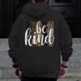 Be Kind Women Inspirational Teacher Animal Print Men Zip Up Hoodie Back Print, funny design Be Kind Women Inspirational Teacher Animal Print Men Zip Up Hoodie Back Print, funny design