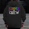 Kinder Crew Kindergarten Teacher 1st Day Of School Men Zip Up Hoodie Back Print, funny design Kinder Crew Kindergarten Teacher 1st Day Of School Men Zip Up Hoodie Back Print, funny design