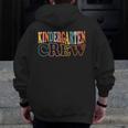 Kinder Crew Kindergarten Teacher First 1st Day Of School Men Zip Up Hoodie Back Print, funny design Kinder Crew Kindergarten Teacher First 1st Day Of School Men Zip Up Hoodie Back Print, funny design