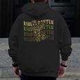 Kindergarten Camo Camouflage Boy Teacher Back To School Men Zip Up Hoodie Back Print, funny design Kindergarten Camo Camouflage Boy Teacher Back To School Men Zip Up Hoodie Back Print, funny design