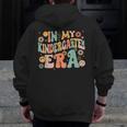 In My Kindergarten Era Retro Back To School Teacher Student Men Zip Up Hoodie Back Print, funny design