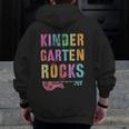 KINDERGARTEN ROCKS Teacher Crew Rock Star Kinder Team Men Zip Up Hoodie Back Print, funny design KINDERGARTEN ROCKS Teacher Crew Rock Star Kinder Team Men Zip Up Hoodie Back Print, funny design