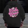 Kindergarten Teacher Women Checkered First Day Of School Men Zip Up Hoodie Back Print, funny design