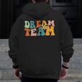 Last Day Of School Back To School Dream-Team Teacher Kids Men Zip Up Hoodie Back Print, funny design Last Day Of School Back To School Dream-Team Teacher Kids Men Zip Up Hoodie Back Print, funny design