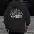 Learn Grow Bloom Wildflowers Appreciation Montessori Teacher Men Zip Up Hoodie Back Print, funny design Learn Grow Bloom Wildflowers Appreciation Montessori Teacher Men Zip Up Hoodie Back Print, funny design