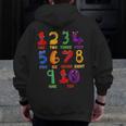 Learning Math Numbers Counting Back To School Teacher For Men Women Girls Kids Men Zip Up Hoodie Back Print, funny design Learning Math Numbers Counting Back To School Teacher For Men Women Girls Kids Men Zip Up Hoodie Back Print, funny design