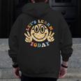 Let's Learn Today First Day Of School For Teacher Student Men Zip Up Hoodie Back Print, funny design Let's Learn Today First Day Of School For Teacher Student Men Zip Up Hoodie Back Print, funny design