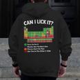 Can I Lick It Periodic Table Shirt Science Chemistry Teacher Men Zip Up Hoodie Back Print, Science Teacher Gifts, funny design Can I Lick It Periodic Table Shirt Science Chemistry Teacher Men Zip Up Hoodie Back Print, Science Teacher Gifts, funny design