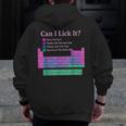 Can I Lick It Periodic Table Teacher Student Kids Men Zip Up Hoodie Back Print, funny design Can I Lick It Periodic Table Teacher Student Kids Men Zip Up Hoodie Back Print, funny design