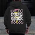 Literacy Coach Reading Specialist Facilitator Lead Teacher Men Zip Up Hoodie Back Print, funny design Literacy Coach Reading Specialist Facilitator Lead Teacher Men Zip Up Hoodie Back Print, funny design