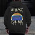 Literacy For All Visually Impaired Braille Teacher The Blind Men Zip Up Hoodie Back Print, funny design Literacy For All Visually Impaired Braille Teacher The Blind Men Zip Up Hoodie Back Print, funny design
