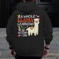 Llama Learning T Shirt Teachers Students Alpaca Lovers Men Zip Up Hoodie Back Print, funny design Llama Learning T Shirt Teachers Students Alpaca Lovers Men Zip Up Hoodie Back Print, funny design