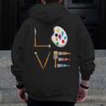 Love Art For Artist Art Teacher Men Zip Up Hoodie Back Print, funny design Love Art For Artist Art Teacher Men Zip Up Hoodie Back Print, funny design