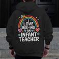 I Love Bee-Ing An Infant Teacher Toddler Teaching Men Zip Up Hoodie Back Print, funny design I Love Bee-Ing An Infant Teacher Toddler Teaching Men Zip Up Hoodie Back Print, funny design