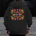 Maestra Cinco De Mayo Spanish Mexican Teacher Men Zip Up Hoodie Back Print, funny design Maestra Cinco De Mayo Spanish Mexican Teacher Men Zip Up Hoodie Back Print, funny design
