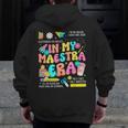 In My Maestra Era Spanish Bilingual Teacher Back To School Men Zip Up Hoodie Back Print, funny design In My Maestra Era Spanish Bilingual Teacher Back To School Men Zip Up Hoodie Back Print, funny design