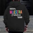 Maestra Fabulosa Bilingual Spanish Espanol Teacher School Men Zip Up Hoodie Back Print, funny design Maestra Fabulosa Bilingual Spanish Espanol Teacher School Men Zip Up Hoodie Back Print, funny design