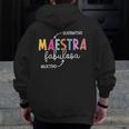 Maestra Fabulosa Maestra De EspañOl Spanish Teacher Men Zip Up Hoodie Back Print, funny design Maestra Fabulosa Maestra De EspañOl Spanish Teacher Men Zip Up Hoodie Back Print, funny design