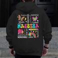 Maestra Spanish Teacher Back To School Maestra De Espanol Men Zip Up Hoodie Back Print, funny design