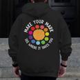 Make Your Mark For a International Dot Day Teacher Dot Lover Men Zip Up Hoodie Back Print, funny design Make Your Mark For a International Dot Day Teacher Dot Lover Men Zip Up Hoodie Back Print, funny design