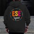 Matching ESE Squad First Last Day Team Teacher Student Tribe Men Zip Up Hoodie Back Print, funny design