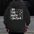 Do The Math 67 Meme PEMDAS Elementary Teacher Joke Men Zip Up Hoodie Back Print, funny design