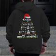 Math Equation Merry X-Mas Math Teacher Christmas Humor Men Women Kids Men Zip Up Hoodie Back Print, funny design