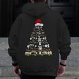 Math Equation Merry Xmas Season Teacher Christmas Tree Men Zip Up Hoodie Back Print, funny design Math Equation Merry Xmas Season Teacher Christmas Tree Men Zip Up Hoodie Back Print, funny design