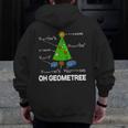 Math Geometry Christmas Tree Geometree Teacher Men Zip Up Hoodie Back Print, funny design Math Geometry Christmas Tree Geometree Teacher Men Zip Up Hoodie Back Print, funny design