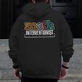 Math Interventionist Teacher Mathematics Men Zip Up Hoodie Back Print, funny design Math Interventionist Teacher Mathematics Men Zip Up Hoodie Back Print, funny design