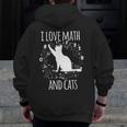 Math Nerd Math Teacher Cat Lover I Love Math And Cats Men Zip Up Hoodie Back Print, funny design Math Nerd Math Teacher Cat Lover I Love Math And Cats Men Zip Up Hoodie Back Print, funny design