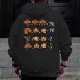 Math Number Thanksgiving Count Answer Pie Turkey Teacher Men Zip Up Hoodie Back Print, funny design Math Number Thanksgiving Count Answer Pie Turkey Teacher Men Zip Up Hoodie Back Print, funny design