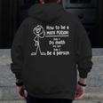 How To Be A Math Person Math Teacher Men Zip Up Hoodie Back Print, funny design How To Be A Math Person Math Teacher Men Zip Up Hoodie Back Print, funny design