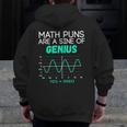 Math Puns Are a Sine Of Genius Math Teacher T-Shirt Men Zip Up Hoodie Back Print, funny design Math Puns Are a Sine Of Genius Math Teacher T-Shirt Men Zip Up Hoodie Back Print, funny design