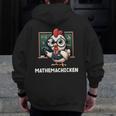 Math Teacher Chicken Mathemachicken Pun Men Zip Up Hoodie Back Print, funny design Math Teacher Chicken Mathemachicken Pun Men Zip Up Hoodie Back Print, funny design