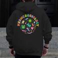 Meowcrobiology Cats Microbiology Science Teacher Men Zip Up Hoodie Back Print, Science Teacher Gifts, funny design