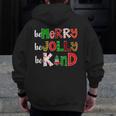 Be Merry Be Jolly Be Kind Merry Christmas Teacher Xmas Pjs Men Zip Up Hoodie Back Print, funny design Be Merry Be Jolly Be Kind Merry Christmas Teacher Xmas Pjs Men Zip Up Hoodie Back Print, funny design