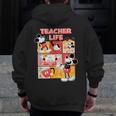Mickey Mouse Teacher Life Men Zip Up Hoodie Back Print, funny design Mickey Mouse Teacher Life Men Zip Up Hoodie Back Print, funny design