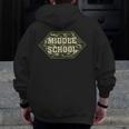 Middle School Camo Retro Back To School Teachers Men Zip Up Hoodie Back Print, funny design Middle School Camo Retro Back To School Teachers Men Zip Up Hoodie Back Print, funny design