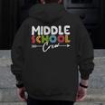 Middle School Crew Retro Teacher Student Vintage Men Zip Up Hoodie Back Print, funny design Middle School Crew Retro Teacher Student Vintage Men Zip Up Hoodie Back Print, funny design