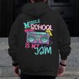 Middle School Is My Jam Cute Teacher Shirt 80's 90's Styl Men Zip Up Hoodie Back Print, funny design Middle School Is My Jam Cute Teacher Shirt 80's 90's Styl Men Zip Up Hoodie Back Print, funny design